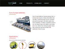 Tablet Screenshot of dynoeurope.com
